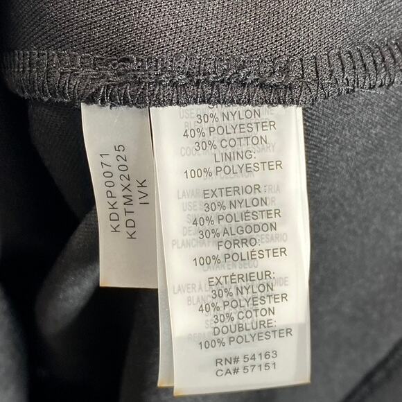 KENSIE Women's Black-White Sleeveless Halter Illusion Lace Embroidered Dress - Picture 9 of 11